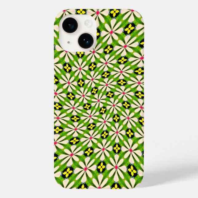 Aesthetic Flowers Pattern Case-Mate iPhone Case (Back)