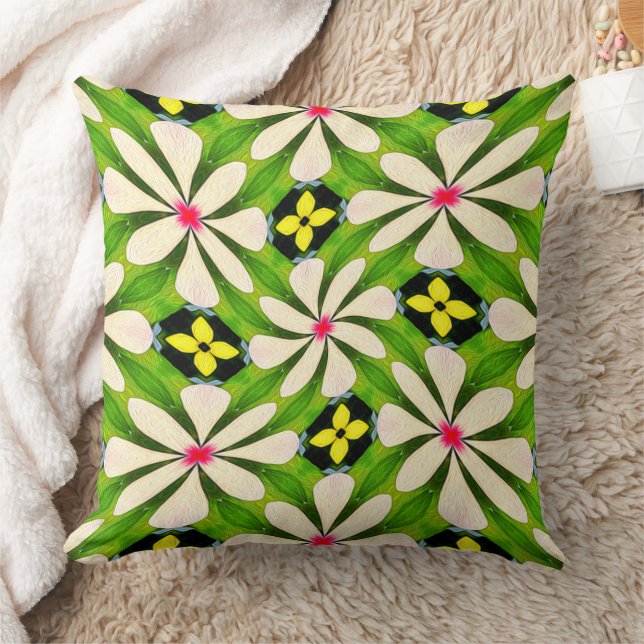 Aesthetic Flowers Pattern Cushion (Blanket)