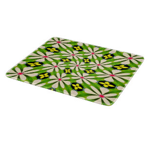 Aesthetic Flowers Pattern Cutting Board