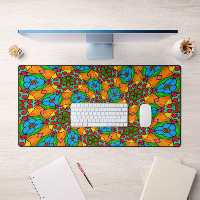 Aesthetic Flowers Pattern Desk Mat (Office 1)