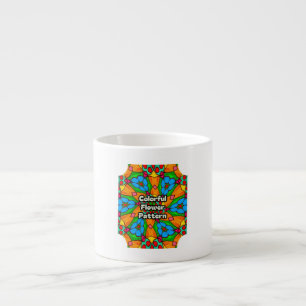 Aesthetic Flowers Pattern Espresso Cup