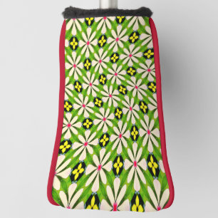 Aesthetic Flowers Pattern Golf Head Cover