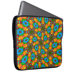 Aesthetic Flowers Pattern Laptop Sleeve