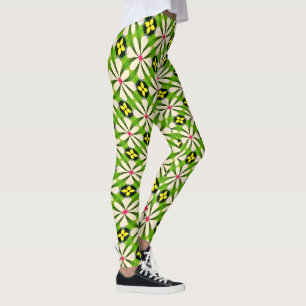 Aesthetic Flowers Pattern Leggings