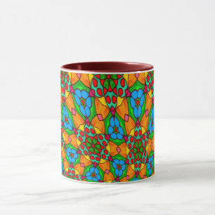 Aesthetic Flowers Pattern Mug