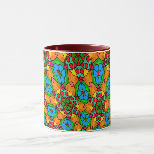 Aesthetic Flowers Pattern Mug (Center)
