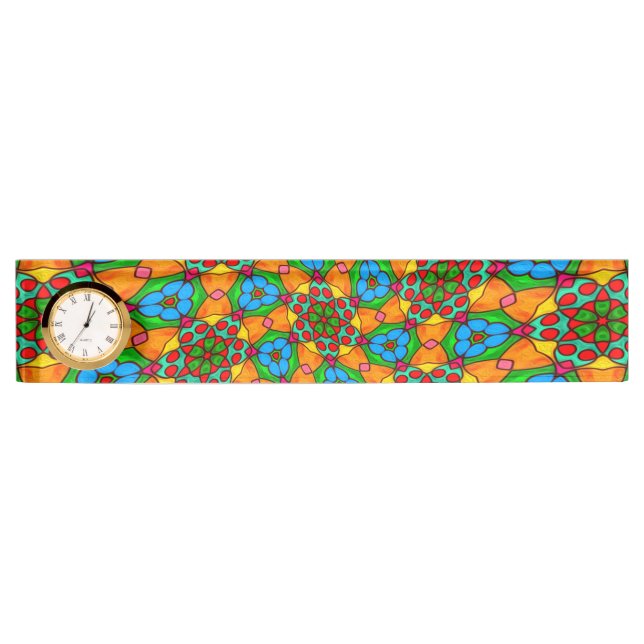 Aesthetic Flowers Pattern Nameplate (Front)