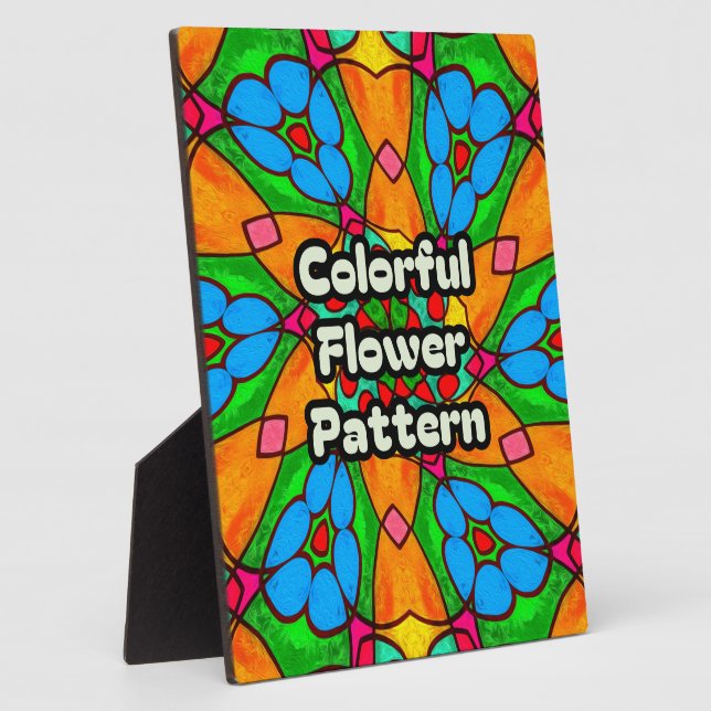 Aesthetic Flowers Pattern Plaque (Side)