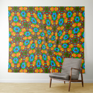 Aesthetic Flowers Pattern Tapestry