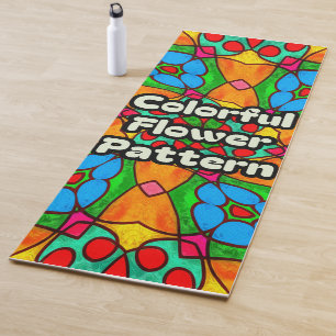Aesthetic Flowers Pattern Yoga Mat