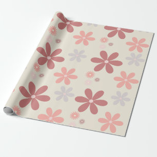 aesthetic flowers wrapping paper