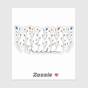 Aesthetic Freedom Wildflowers Patriotic