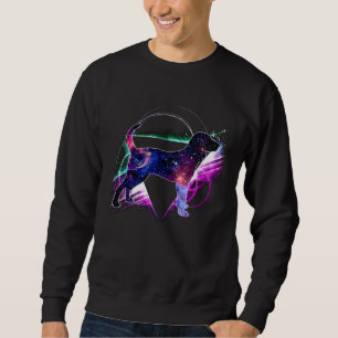 Aesthetic Galaxy Black And Tan Coonhound Sweatshirt