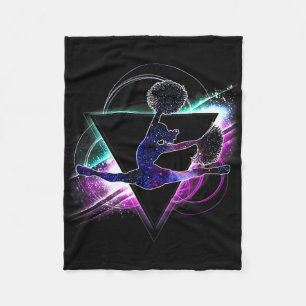 Aesthetic Galaxy Cheerleading Fleece Blanket