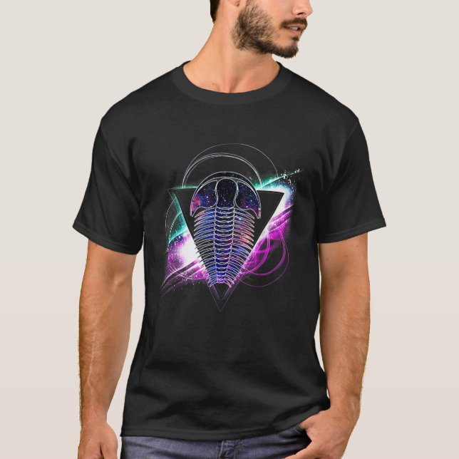 Aesthetic Galaxy Trilobite T Shirt (Front)