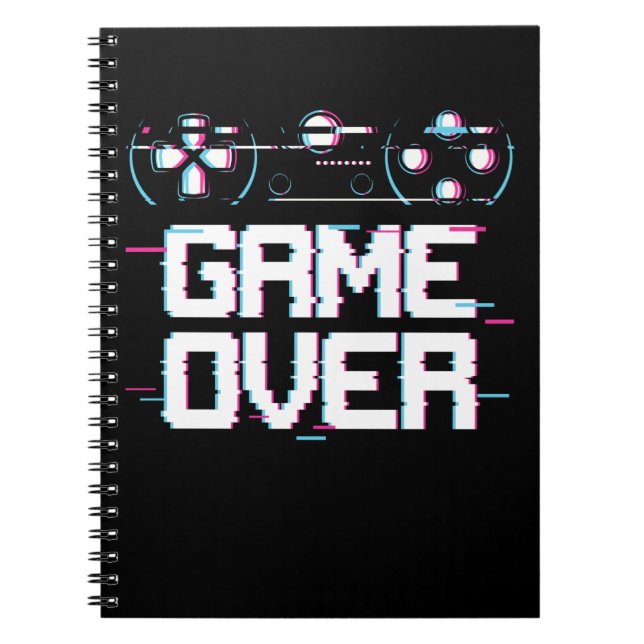 Aesthetic Gaming Vaporwave Controller Gamer Notebook (Front)