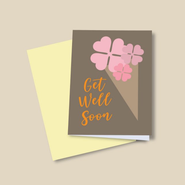 Aesthetic Get Well Soon Personalise Greeting Card (Creator Uploaded)