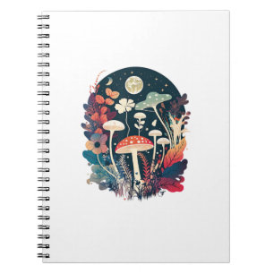 Aesthetic Goblincore And Cottagecore Mushroom Crea Notebook