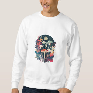 Aesthetic Goblincore And Cottagecore Mushroom Crea Sweatshirt