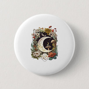 Aesthetic Goblincore And Cottagecore Mushroom Drea 6 Cm Round Badge