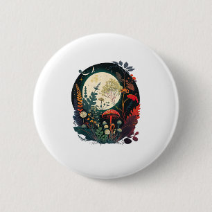 Aesthetic Goblincore And Cottagecore Mushroom Funn 6 Cm Round Badge