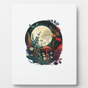 Aesthetic Goblincore And Cottagecore Mushroom Funn Plaque