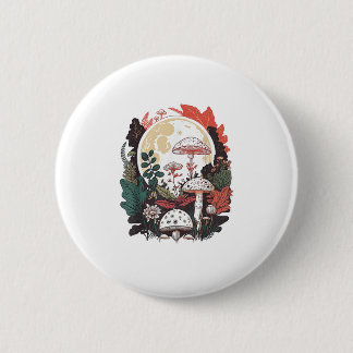 Aesthetic Goblincore And Cottagecore Mushroom Gent 6 Cm Round Badge