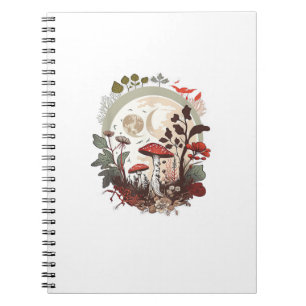 Aesthetic Goblincore And Cottagecore Mushroom Sere Notebook