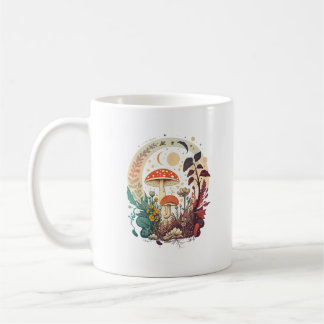 Aesthetic Goblincore And Cottagecore Mushroom Tren Coffee Mug