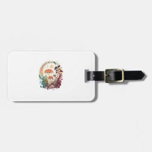 Aesthetic Goblincore And Cottagecore Mushroom Tren Luggage Tag