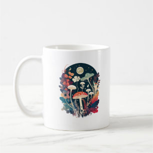 Aesthetic Goblincore And Cottagecore Mushroom Whim Coffee Mug