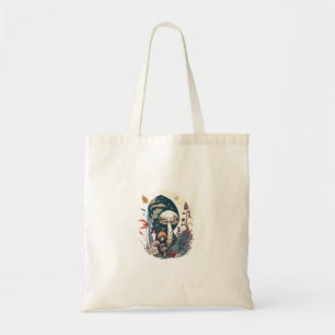 Aesthetic Goblincore Cottagecore Mushroom Botanica Tote Bag
