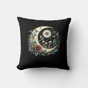 Aesthetic Goblincore Cottagecore Mushroom Minimal Cushion
