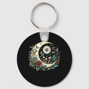 Aesthetic Goblincore Cottagecore Mushroom Minimal  Key Ring