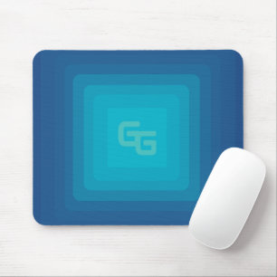 Aesthetic Green and Blue GlowGo Mouse Pad