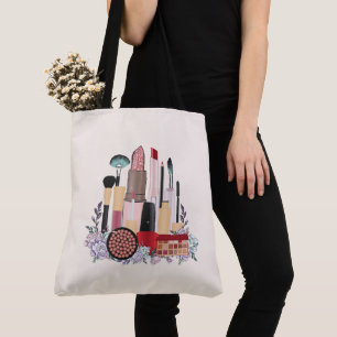 Aesthetic Illustrations, Girl's Coffee Tote Bag