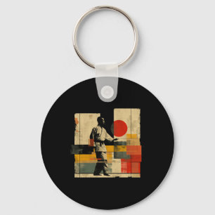 Aesthetic Karateka On Athletic Sports Karate Key Ring