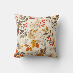 Aesthetic Leaf Pattern Cushion