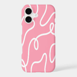 Aesthetic Liquid Swirl Pastel Pink Wavy Pattern