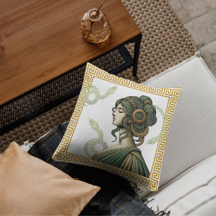 Aesthetic Medusa Art Pillow