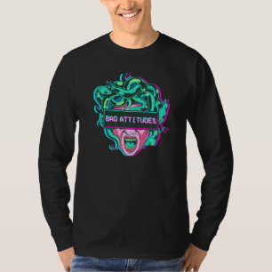 Aesthetic Medusa Snake Head Bad Attitudes Gorgon T-Shirt