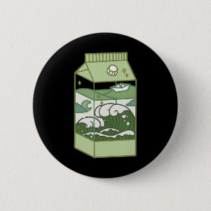 Aesthetic Milk Box Artwork Cute Kawaii Otaku Anime 6 Cm Round Badge