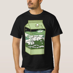 Aesthetic Milk Box Artwork Cute Kawaii Otaku Anime T-Shirt