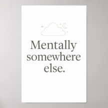 Aesthetic Minimal Wall Poster – Relatable Quote
