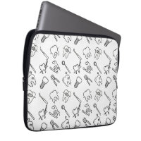 Aesthetic Minimalist Dental Icons Pattern Laptop S