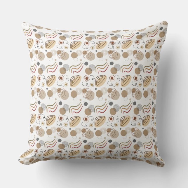 Aesthetic Minimalist Geometric Pillow Cover (Front)