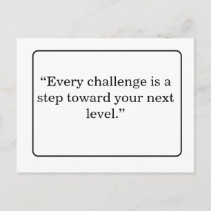 Aesthetic Motivational Quote Postcard