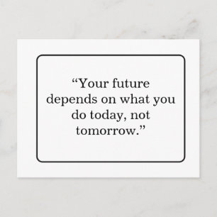 Aesthetic Motivational Quote Postcard