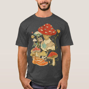 Aesthetic Mushroom Garden Girl Fairycore Fairy Gru T-Shirt
