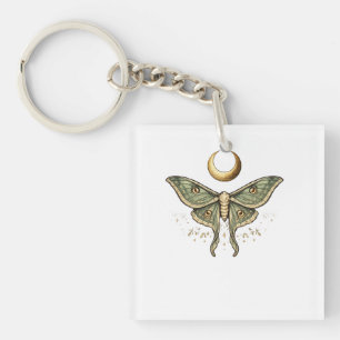 Aesthetic Mystic Luna Moth Graphic T-Shirt Key Ring
